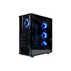 Компьютерный корпус ATX Eurocase A85 4ARGB черный без БП закаленное стекло USB 3.0, фото2