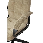 Кресло руководителя Бюрократ CH 002 Fabric Light-21 песочный, крестов. пластик, фото5