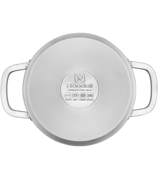 Кастрюля Rondell Modern RDS-1748, 4.8л, 24см, с крышкой, стальной