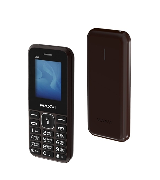 Мобильный телефон Maxvi C30 коричневый