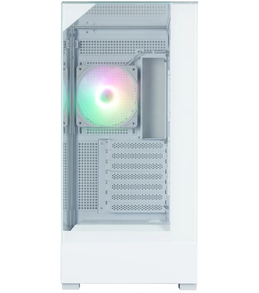 Компьютерный корпус ZALMAN P40 Prism Plus, ATX, белый, WINDOW, 3xCombo (3.5'' or 2.5'), 1xUSB TYPE-C, 2xUSB 3.0, SIDE 3x120мм ARGb, REAR 1x120мм ARGb