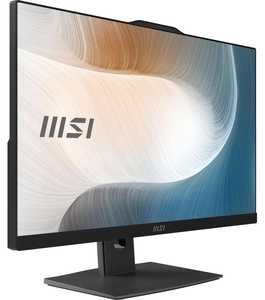 Моноблок MSI Modern AM242P 1M AiO 23,8' FHD (1920x1080)IPS AG Non-touch,Core i3-100U (1.2GHz),8Gb DDR5(1*8GB),512Gb SSD M.2, Intel UHD, WiFi, BT, camera, WirelessKB&mouse Eng/Rus, No OS,1y,черный (9S6-AE0721-1477/9S6-AE0721-1032)
