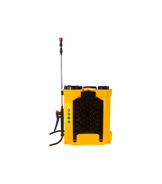 Опрыскиватель аккумуляторный Huter SP-12AC, аккумуляторный, ранцевый, 12л, желтый/черный
