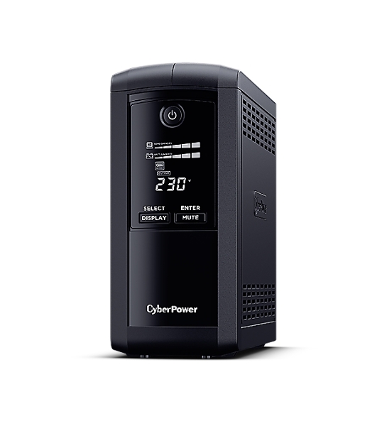 Источник бесперебойного питания CyberPower VP700EILCD/700 ВА/390 Вт/USB/RS-232/RJ-11/RJ-45/6 x IEC 320 C13 (компьютерная)