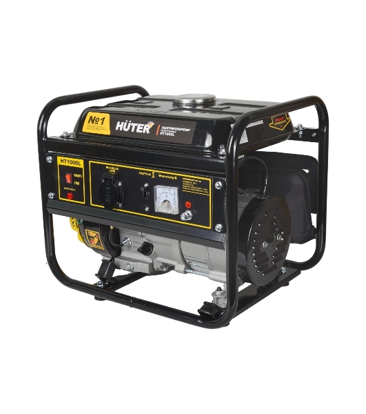 Электрогенератор бензиновый Huter HT1000L, 1.1 кВт, 65 дБ, 24.2 кг