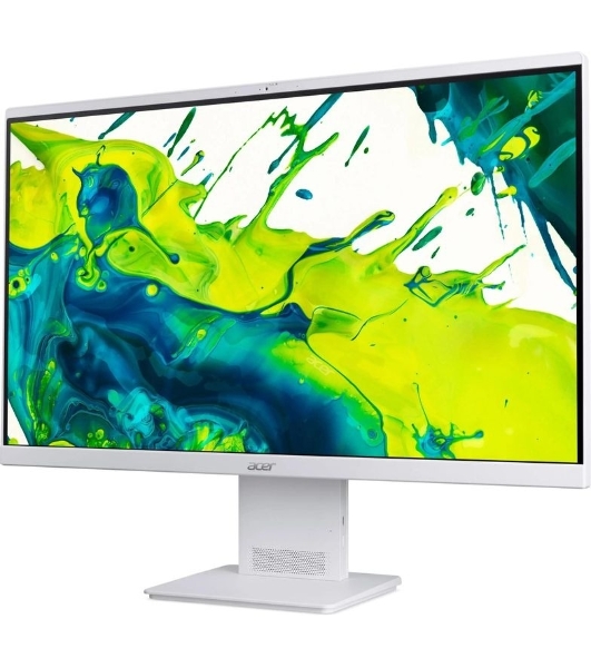 Моноблок Acer Aspire S27B-UGMTL-H 27' Full HD Core Ultra 7 155H (1.4) 16Gb SSD512Gb Arc graphics Eshell GbitEth WiFi BT 90W клавиатура мышь Cam белый 1920x1080