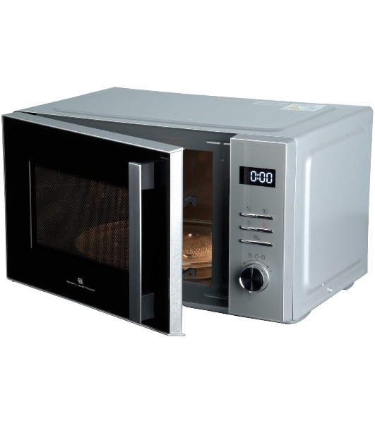 Микроволновая печь General Electronics GE-DS525S серебро, 25 л, 900 Вт, переключатели — электронный