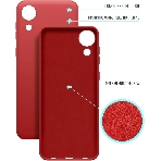 Чехол (клип-кейс) BoraSCO Microfiber Case для Samsung Galaxy A03 Core красный, фото3
