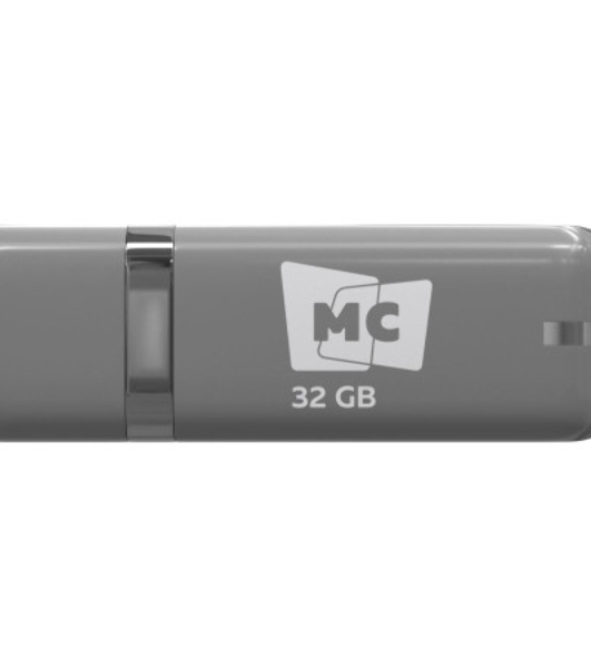 Флешка USB MORE CHOICE МФБ32 Grey (4620202558718), 32GB, USB 2.0, R/W 15/6, серый