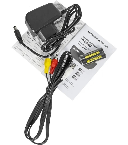 Приставка для цифрового ТВ Hyundai H-DVB460 черный, DVB-T2, DVB-T, DVB-C, HDMI, USB 2.0 х2