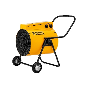 Тепловая пушка Denzel SFH-15000, 400 В, желтый, 120/9000/15000 Вт, 150 м2, термостат