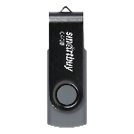 Флешка USB Smartbuy Twist black (SB064GB2TWK), 64Gb, USB 2.0, R/W 20/10, черный, фото 1