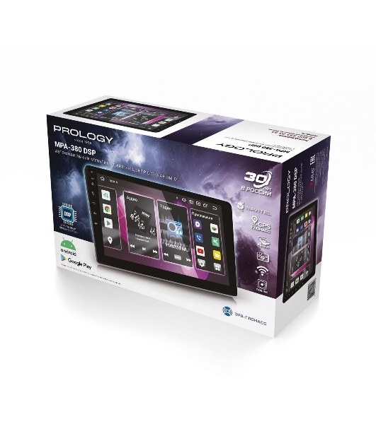 Автомагнитола Prology MPA-380, 2 DIN, 9', Android 13, Bluetooth, USB Type-A, GPS, 4G, CarPlay