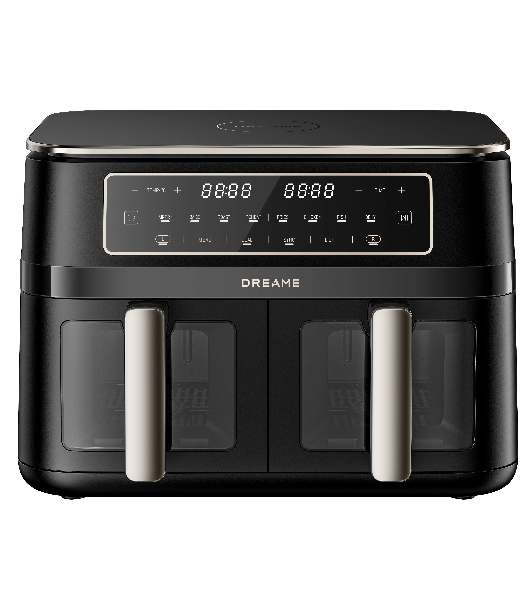 Аэрогриль Dreame Tasti Airfryer DZ30 черный, 3000 Вт, 5.5 л, кнопки, 8 программ