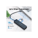 USB-концентратор Vention CHLBB, USB 3.0, USB 4 порта, USB, фото7