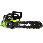 Цепная пила аккумуляторная (2005707UA) GreenWorks GD40CS15, 40V, 35 см, бесщеточная, 1,5 КВТ, с АКБ 2АЧ и ЗУ, фото 1