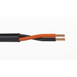 Кабель акустический 300 м, 16 AWG FRNC/LSZH, 1,5 мм2, диаметр 7мм, экран, медь 28 x 0,25 мм, черный, бухта