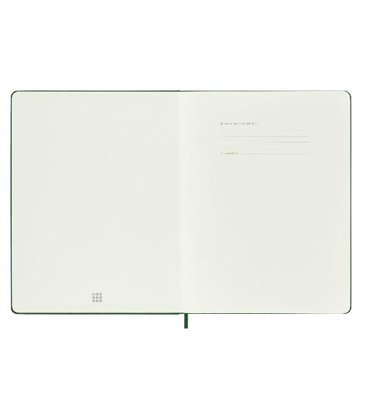 Блокнот Moleskine CLASSIC QP092K15 XLarge 190х250 мм, 192 страниц, нелинованный, твердая обложка, зеленый