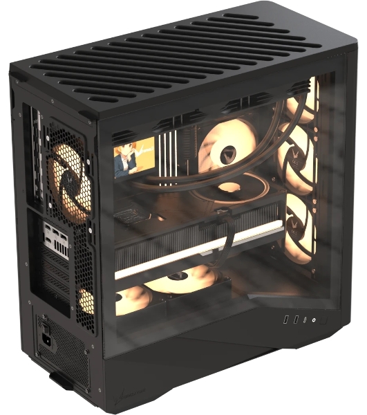 Компьютерный корпус Aerocool \ Formula V Line Air Power G9 DUO PA Black, ATX, TYPE-C*1, USB3.0*2, MESH/GLASS FRONT PANEL, FRONT 3x PERFORMANCE ARGB, REAR 1x PERFORMANCE ARGB