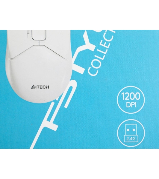 Комплект клавиатура+мышь A4Tech FStyler FG1012 беспроводной, USB, 1200 DPI, белый