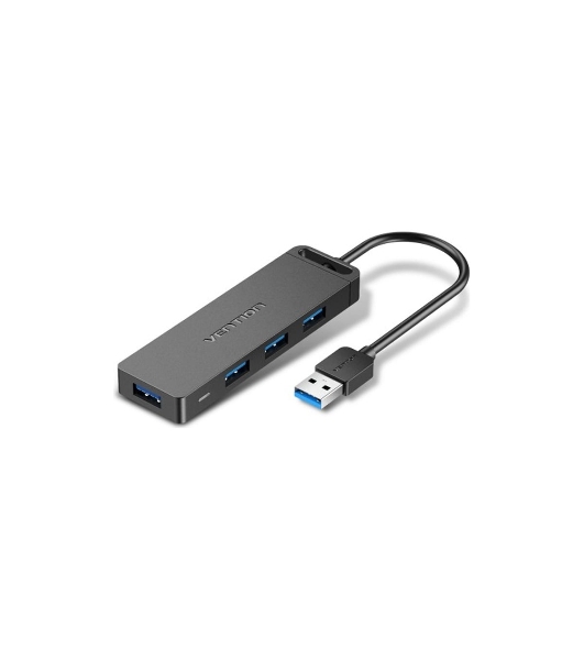 USB-концентратор Vention CHLBB, USB 3.0, USB 4 порта, USB