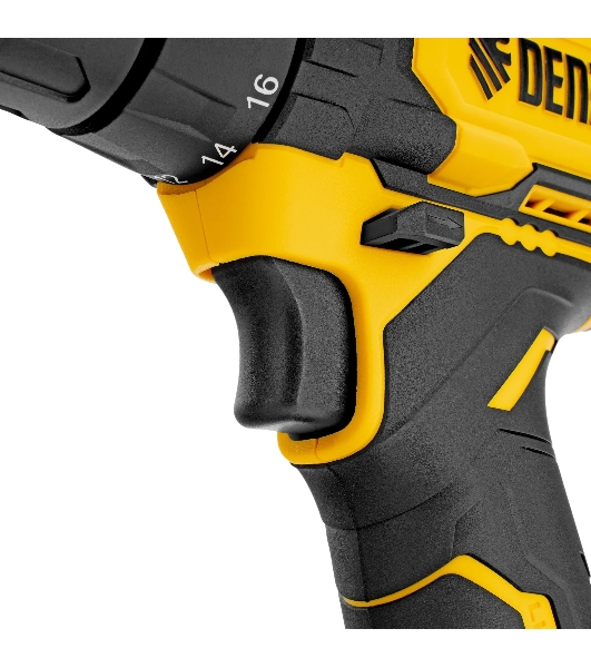 Дрель-шуруповерт Denzel CDQ-20, 20 В, 2 Ач, 40 Нм, щеточный