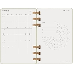 Еженедельник Moleskine ACADEMIC SPIRAL DHSPK5212AMWH3 Large 150х210 мм 200 стр. кремовые страницы спираль киви, фото13