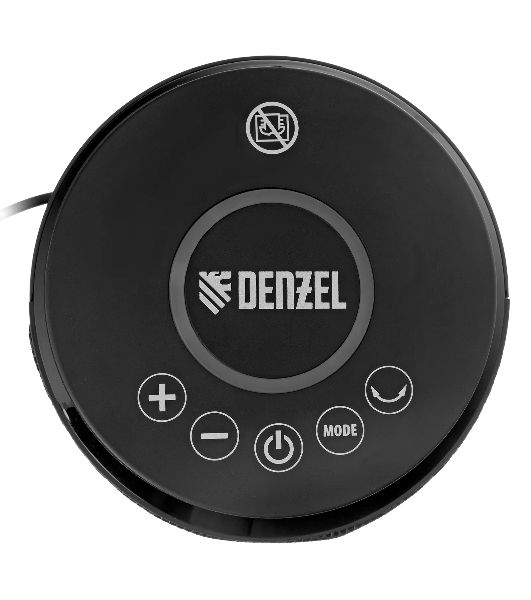 Тепловентилятор керамический Denzel DTFC-2000X, 1000/2000 Вт, 20 м2, 3 режима, пульт, Wi-Fi, термостат
