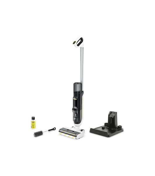 Пылесос вертикальный моющий Karcher FCV 3 белый/черный, питание от аккумулятора, 160 Вт, уборка сухая/влажная, пылесборник 0.8 л