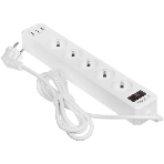 Сетевой фильтр QUMO Power Bar 5SP4U (P-0005), белый, фото3