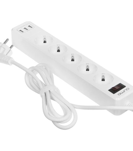Сетевой фильтр QUMO Power Bar 5SP4U (P-0005), белый