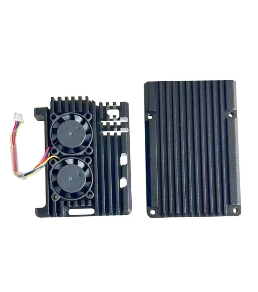 Компьютерный корпус ACD RA787 Metal Aluminum Case with Four-line Double Fans for Raspberry Pi 5