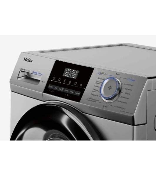 Стиральная машина Haier HW80-BP12929SE серебристый, загрузка фронтальная 8 кг, 1200 об/мин, класс A+++