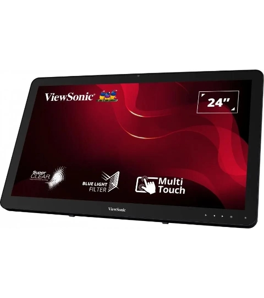 Монитор 23.6' ViewSonic TD2430 VA 1920x1080, сенсорный, 60 Гц, 5 мс, 16:9, 200 кд/м2, 1xHDMI, 1хDP, 1хVGA, USB 3.0, 1x3.5 мм, черный