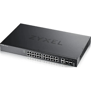 Коммутатор Zyxel XGS2220-30 L3 Access switch, rack 19', 24xRJ-45: 1G, 2xRJ-45: 1/2.5/5/10G, 4xSFP+, standalone/cloud management