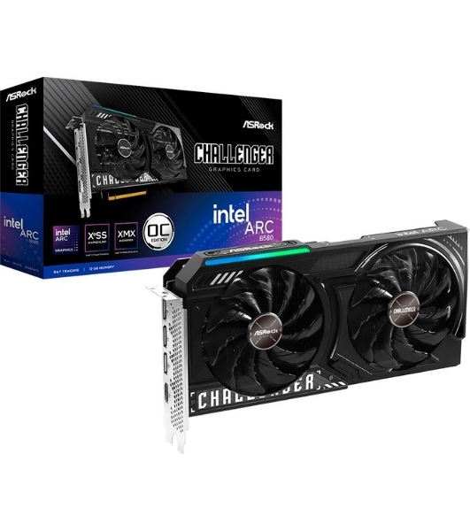 Видеокарта Asrock B580 CL 12GO PCI-E 4.0 INTEL ARC B580 12Gb 192bit GDDR6 2740/19000 HDMIx1 DPx3 HDCP Ret