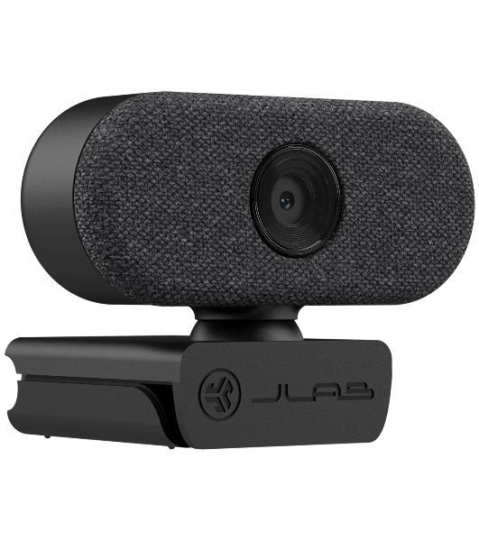 Веб-камера JLab GO 1920x1080, 30 кадр/с, USB Type-A, микрофон, автоосвещение, универсальное крепление