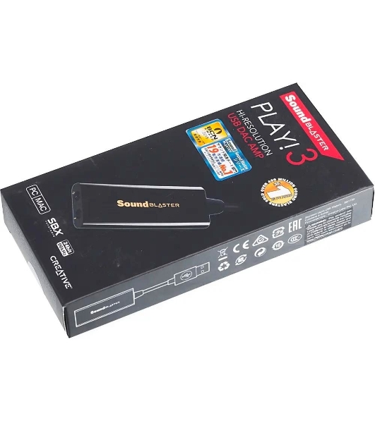 Звуковая карта Creative USB Sound Blaster Play! 3 2.0 Ret
