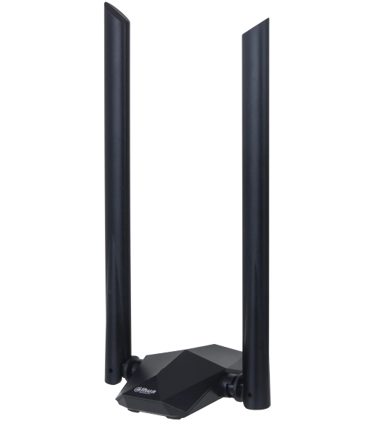 Сетевой адаптер Dahua DH-NC1800/Wi-Fi 802.11ax/2.4 ГГц до 574 Мбит.с + 5 ГГц до 1201 Мбит.с/2 антенны/USB 3.0/черный (DH-NC1800)