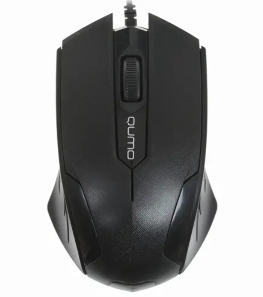 Мышь проводная Qumo Office M14 черный, 1000 dpi, USB, кнопки - 3