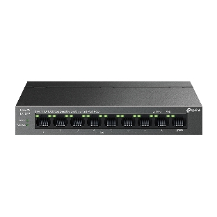Коммутатор настольный TP-Link LS109P с 9 портами 10/100 Мбит/с (8 портов PoE+)