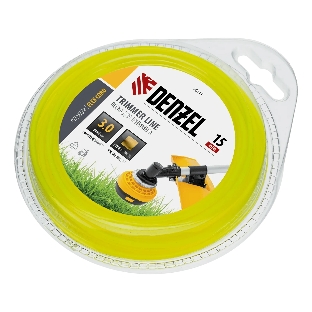 Леска для триммера Denzel FLEX CORD 96117 квадрат 3 мм х 15 м, блистер