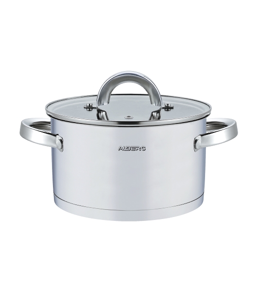 Кастрюля ALBERG AL-2130 с крышкой 7,6 л