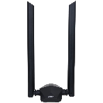 Сетевой адаптер Dahua DH-NC1800/Wi-Fi 802.11ax/2.4 ГГц до 574 Мбит.с + 5 ГГц до 1201 Мбит.с/2 антенны/USB 3.0/черный (DH-NC1800), фото 1