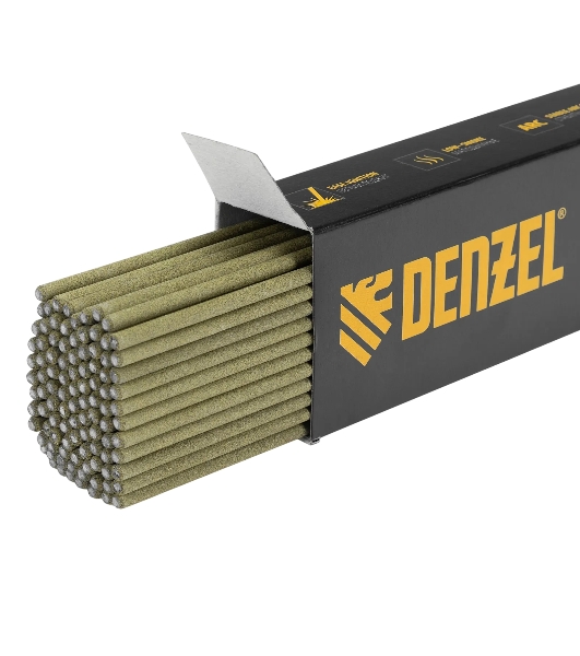 Электроды Denzel DER-46 GoldLine, диам. 3 мм, 2,5 кг., рутил-целлюлозное покрытие