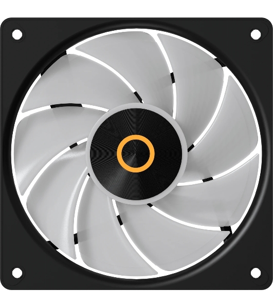 Вентилятор для корпуса Ocypus Gaммa F12 Elite BK ARGB 3 IN 1, 120x120x25мм, 4-PIN PWM, 600-1800 RPM, 26 DBA MAX, HYDRO BEARING