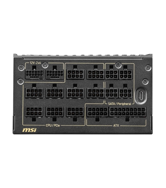 Блок питания ПК MSI MEG Ai1600T PCIE5, 1600W, 80 PLUS Titanium, полностью модульный, ATX 3.1, PCIE5.1, RTL