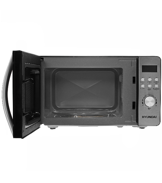 Микроволновая печь Hyundai HYM-D2071 черный, 20 л, 700 Вт, переключатели — кнопки, поворотный механизм