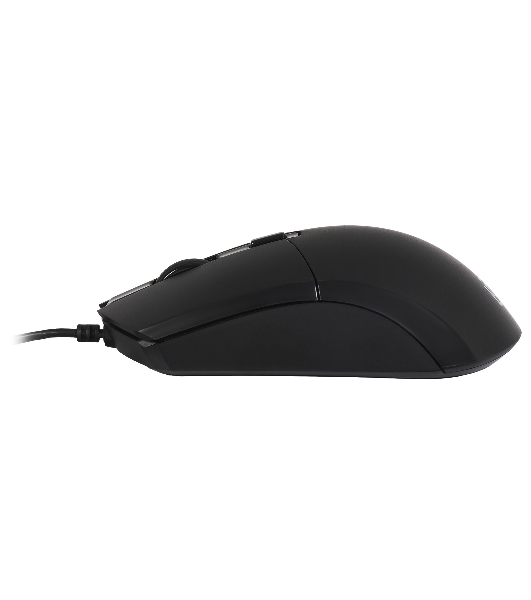 Мышь проводная Oklick 207M черный, 2400 dpi, USB, кнопки - 4