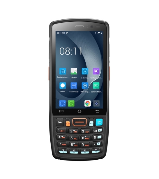 Терминал сбора данных UROVO DT40S (DT40S-12Q2USR4G27EU) 2D Imager Standard Range Urovo SE2030W, 3Gb/32Gb, Android 12.x, USB, Bluetooth, WiFi, NFС, GSM, 4G LTE, GPS, SIM-карта, 3G LTE, 4.0 ' 480 x 800 px